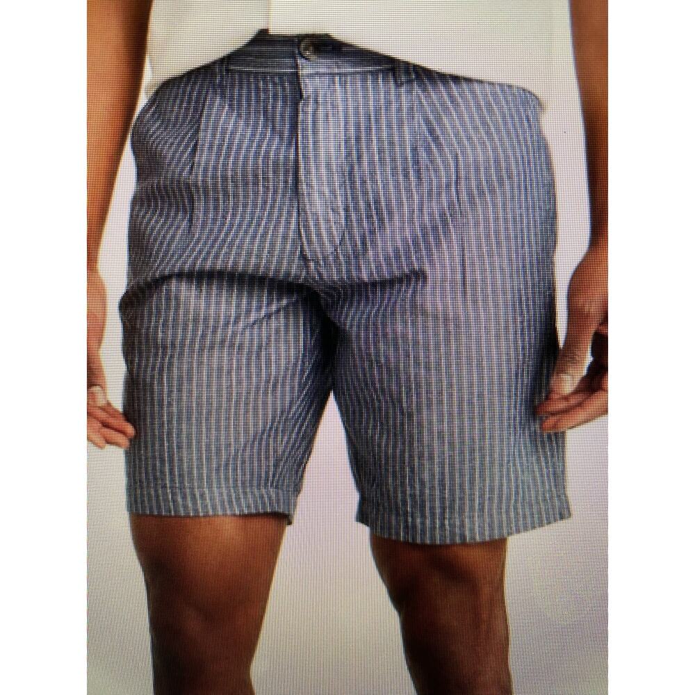 NWT Slate & Stone cotton linen pleated shorts 36